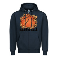 Navy custom name basketball Zipper Hoodie - MaliasSmallBusiness