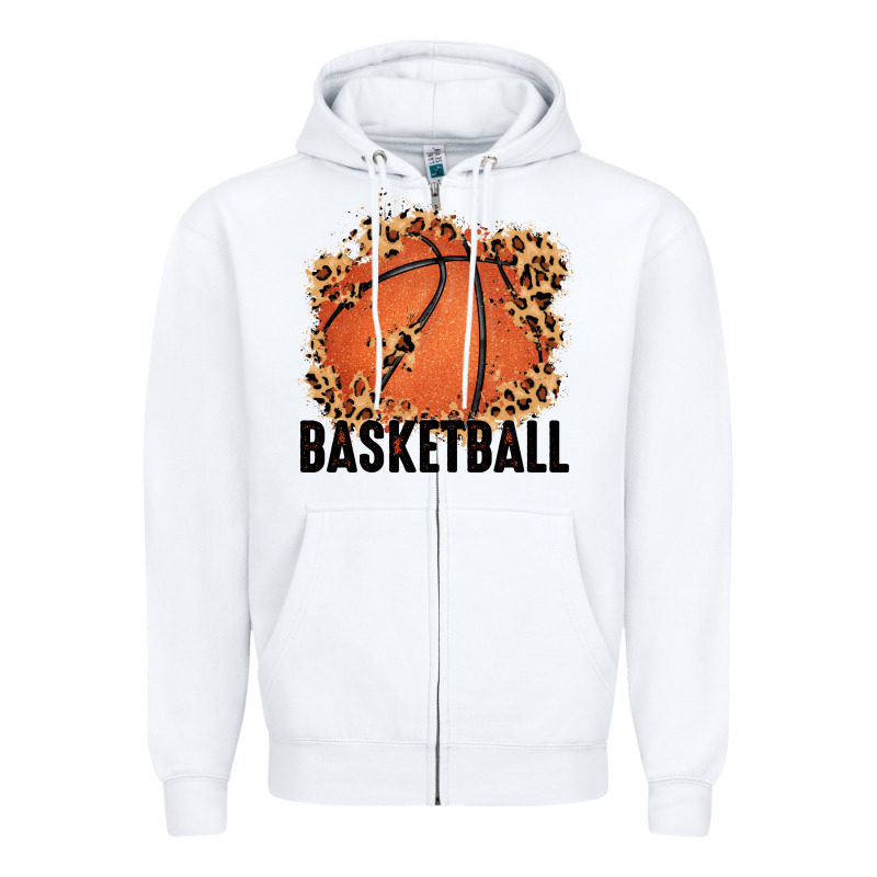 Custom Name Basketball Zipper Hoodie by MaliasSmallBusiness | Teevron