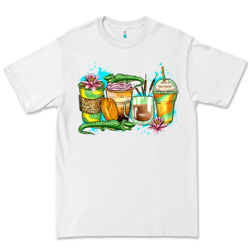 Alligator Coffee Cups Premium Tee by Zillion Design Studio | Teevron