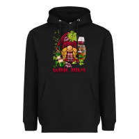 Black vine diva  gnome Heavyweight Hoodie - BarkalooDesign