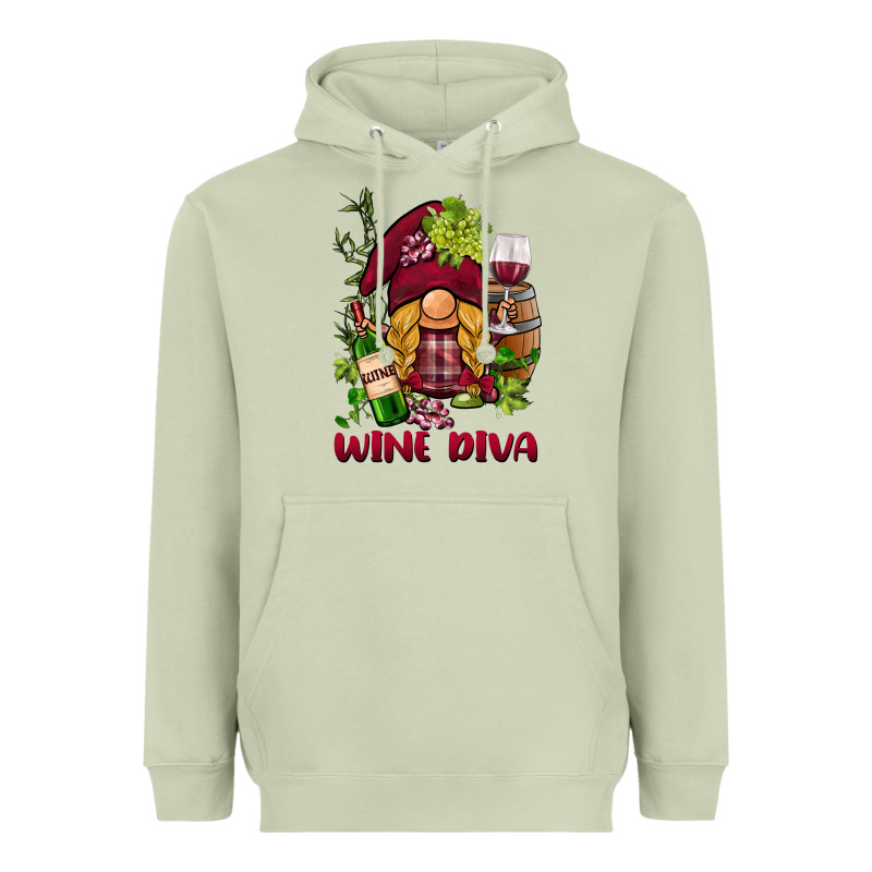 Vine Diva  Gnome Heavyweight Hoodie by BarkalooDesign | Teevron