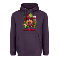 Plum vine diva  gnome Heavyweight Hoodie - BarkalooDesign