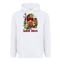 White vine diva  gnome Heavyweight Hoodie - BarkalooDesign