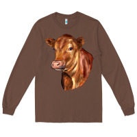 Chestnut red angus cattle cow Long Sleeve Tee - LillyAllenDesigns