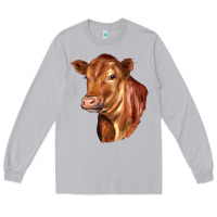 Moon Dust red angus cattle cow Long Sleeve Tee - LillyAllenDesigns
