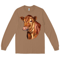 Toasted Coconut red angus cattle cow Long Sleeve Tee - LillyAllenDesigns