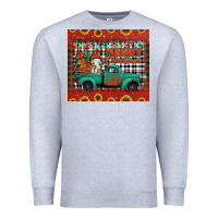 Heather Grey merry christmas farm truck tumbler Premium Sweatshirt - Jasminsmagicworld