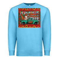 Ocean Blue merry christmas farm truck tumbler Premium Sweatshirt - Jasminsmagicworld
