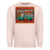 Pale Pink merry christmas farm truck tumbler Premium Sweatshirt - Jasminsmagicworld