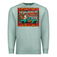Seafoam merry christmas farm truck tumbler Premium Sweatshirt - Jasminsmagicworld