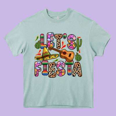 Let S Fiesta Heavy Core Tee Designed By Zillion Design Studio