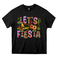Black let s fiesta Heavy Core Tee - Zillion Design Studio