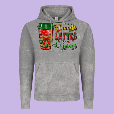 Flannels Lattes Leggings Vintage Hoodie Designed By Bundleandbundleshop