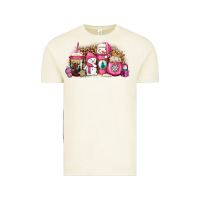 Vintage Arctic pink Christmas winter snowman coffee Vintage Tee - Jasminsmagicworld
