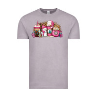 Vintage Zinc pink Christmas winter snowman coffee Vintage Tee - Jasminsmagicworld
