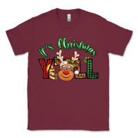 Burgundy it's christmas y'all reindeer Classic Tee - Jasminsmagicworld