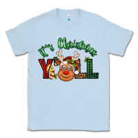 Dusty Blue it's christmas y'all reindeer Classic Tee - Jasminsmagicworld