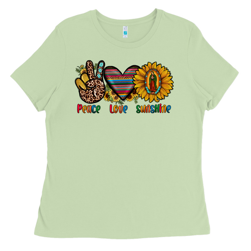 Peace Love Sunshine Ladies Tee by JahusDesignShop | Teevron