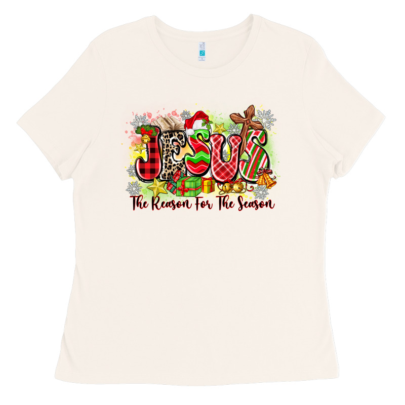 Jesus The Reason For The Season Ladies Tee by Zillion Design Studio | Teevron