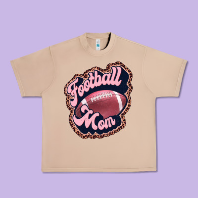 Football Mom Urban Heavy Tee Designed By Jahusdesignshop