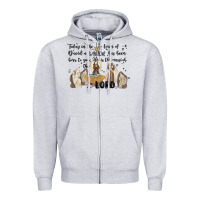 Heather Grey nativity Zipper Hoodie - MaliasSmallBusiness