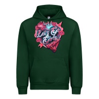 Forest Green Let's go girls pink Valentine's Day Urban Hoodie - HowdyJamesFarm