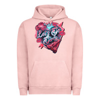 Pigment Salmon Let's go girls pink Valentine's Day Urban Hoodie - HowdyJamesFarm