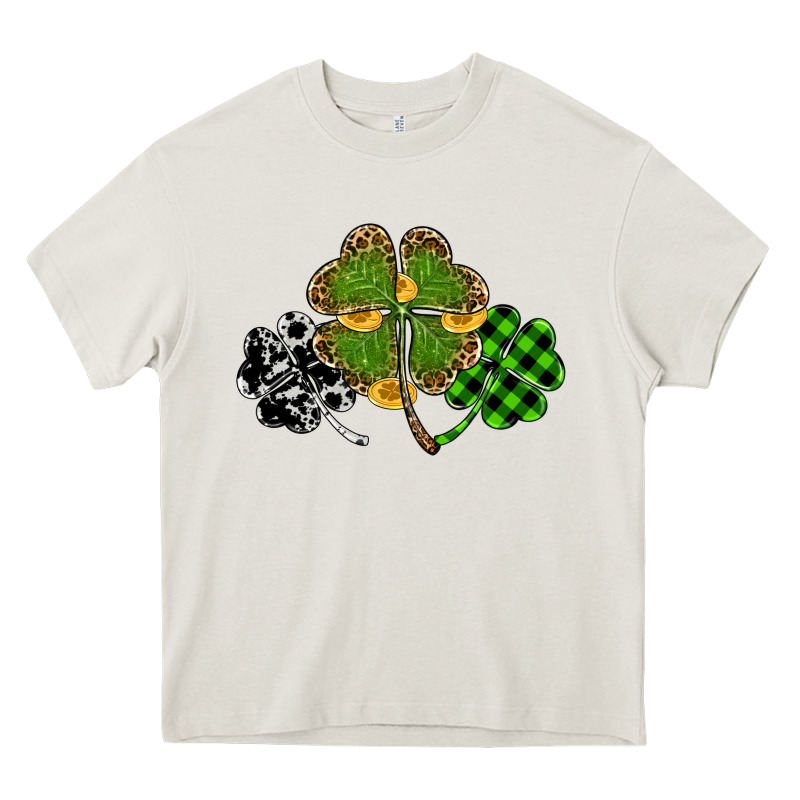 St Patricks Day Shamrock Gold Heavy Core Tee by RanaPortraitStore | Teevron