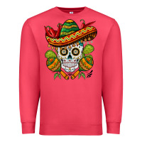 Cardinal sombrero skull Premium Sweatshirt - BarkalooDesign