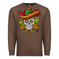 Chestnut sombrero skull Premium Sweatshirt - BarkalooDesign