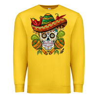 Lemon sombrero skull Premium Sweatshirt - BarkalooDesign