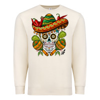 Sandshell sombrero skull Premium Sweatshirt - BarkalooDesign