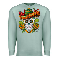Seafoam sombrero skull Premium Sweatshirt - BarkalooDesign