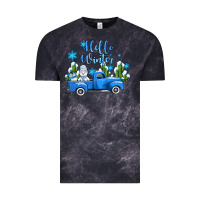 Cloud Black hello winter with sniwman and  truck Vintage Tee - AdoDesignShop