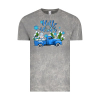 Cloud Rock hello winter with sniwman and  truck Vintage Tee - AdoDesignShop