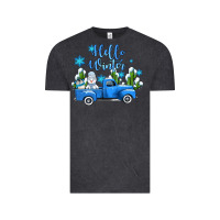 Vintage Black hello winter with sniwman and  truck Vintage Tee - AdoDesignShop
