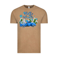 Vintage Coffee hello winter with sniwman and  truck Vintage Tee - AdoDesignShop
