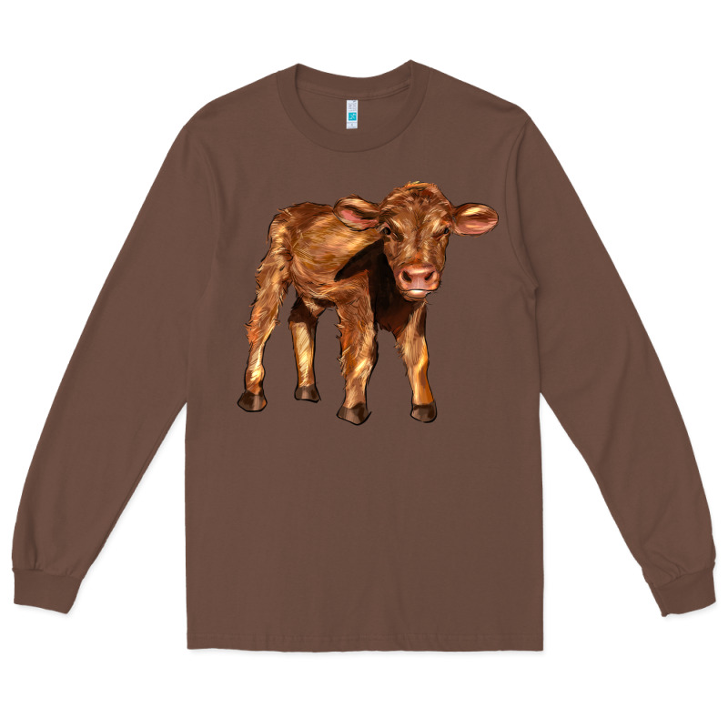 Red Angus Calf Long Sleeve Tee by LillyAllenDesigns | Teevron
