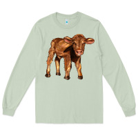 Matcha red angus calf Long Sleeve Tee - LillyAllenDesigns