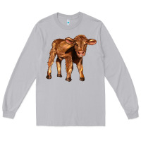 Moon Dust red angus calf Long Sleeve Tee - LillyAllenDesigns