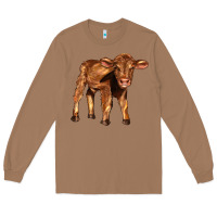Toasted Coconut red angus calf Long Sleeve Tee - LillyAllenDesigns