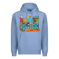 Colony Blue back to school Premium Hoodie - NancyCooperArtShop