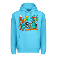 Ocean Blue back to school Premium Hoodie - NancyCooperArtShop