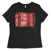 Black valentine's day love brushstrokes Ladies Tee - RanaPortraitStore