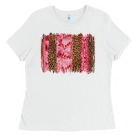 White valentine's day love brushstrokes Ladies Tee - RanaPortraitStore