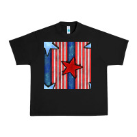 Black 4th of july stars and stripes seamless pattern Urban Heavy Tee - BundleAndBundleShop