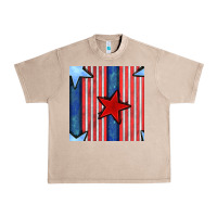 French Oak 4th of july stars and stripes seamless pattern Urban Heavy Tee - BundleAndBundleShop