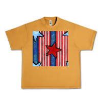 Peanut Butter 4th of july stars and stripes seamless pattern Urban Heavy Tee - BundleAndBundleShop