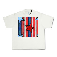 Pistachio 4th of july stars and stripes seamless pattern Urban Heavy Tee - BundleAndBundleShop