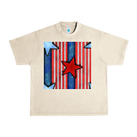 4th Of July Stars And Stripes Seamless Pattern Urban Heavy Tee | Teevron